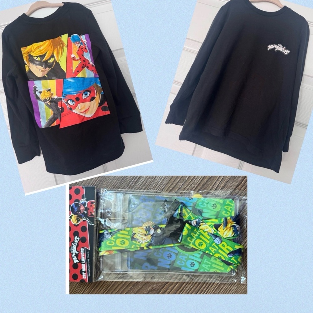 Miraculous Cat Noir Shirt & Lanyard
